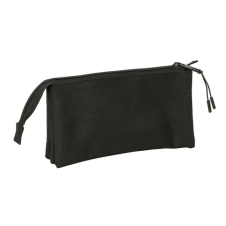 Trousse à 3 compartiments Mickey et ses amis Racing, noir, 22 x 12 x 3 cm