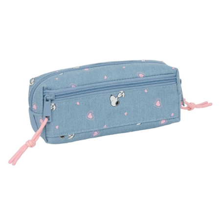 Trousse Snoopy Safta 3 compartiments bleu 0,98L 220x60x85mm