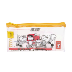 trousse scolaire transparente Snoopy accessoires