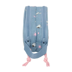 trousse Snoopy bleue poignée latérale