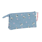 Trousse Snoopy Safta bleue 0,6L avec poche intérieure