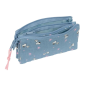 Trousse Snoopy Safta bleue 0,6L avec poche intérieure
