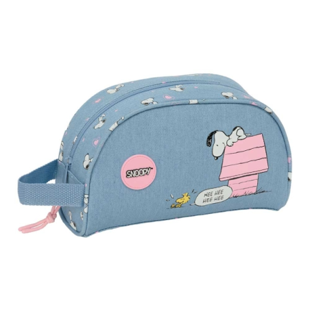 trousse toilette bleue Snoopy poignée
