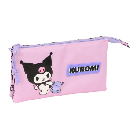 trousse rose trois compartiments Kuromi