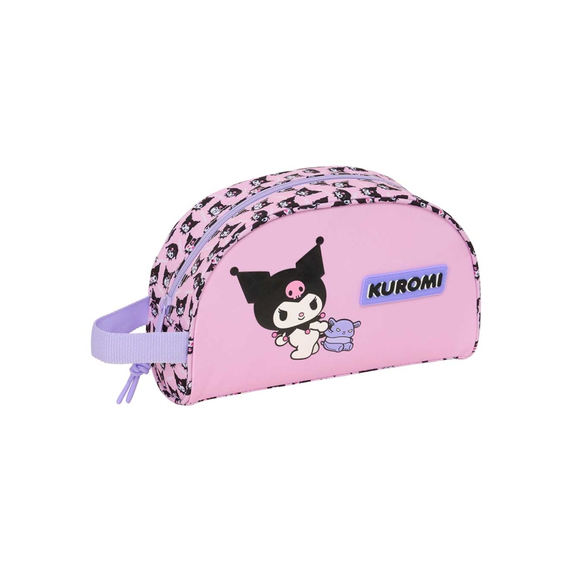 Neceser Kuromi rose 26x16x9 cm avec poignée latérale