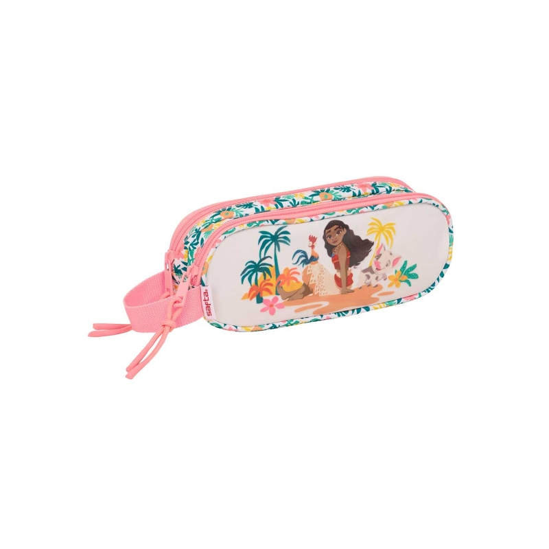 Trousse Safta Vaiana 2 compartiments verts 210x60x80 mm