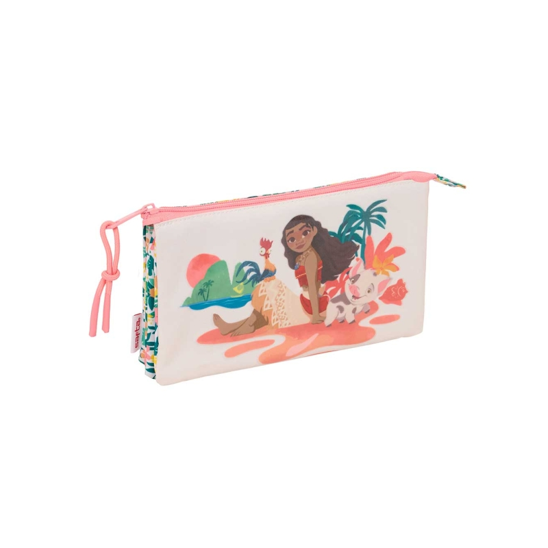 Trousse Safta Vaiana 3 compartiments verte 0,6L