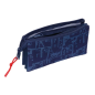Trousse Spider-Man 3 compartiments bleu marine 0,6L