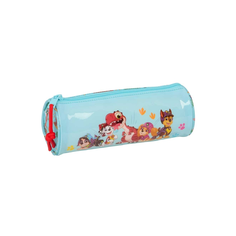 Trousse ronde Paw Patrol Dino Rescue bleu pastel 20x7x7 cm