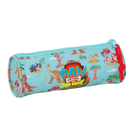 Trousse ronde Paw Patrol Dino Rescue bleu pastel 20x7x7 cm