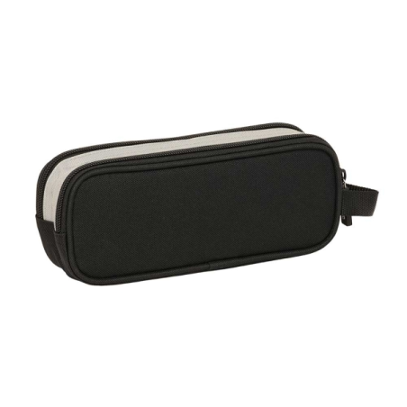 Trousse Kappa grise 2 compartiments 1L noir et gris