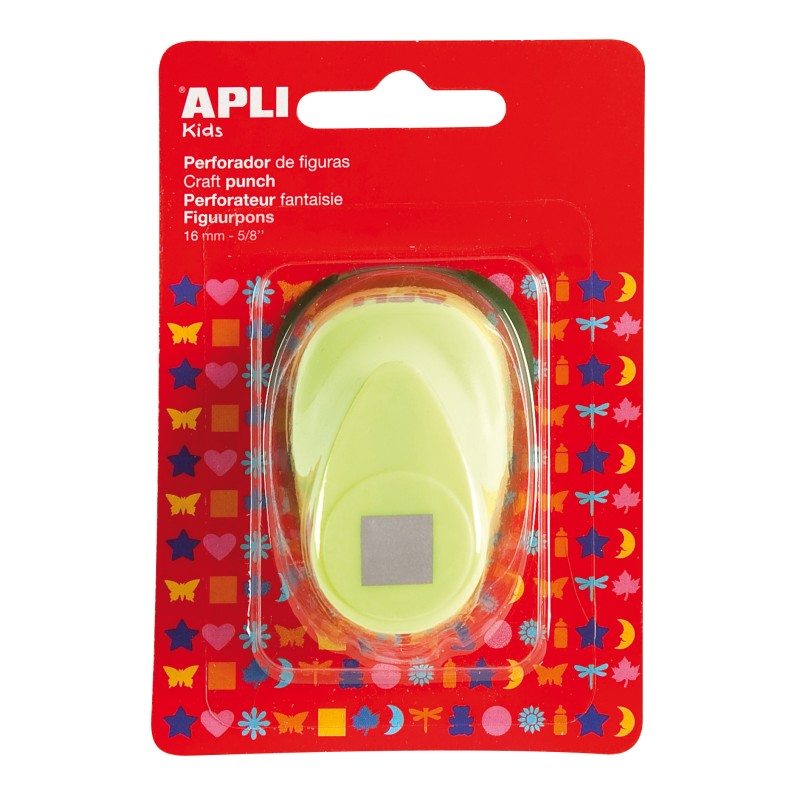 Apli Perfo Carrée - 16mm - Haute qualité - Papier, Carton - Dépôt Papier - Déco - Artisanat - Argent