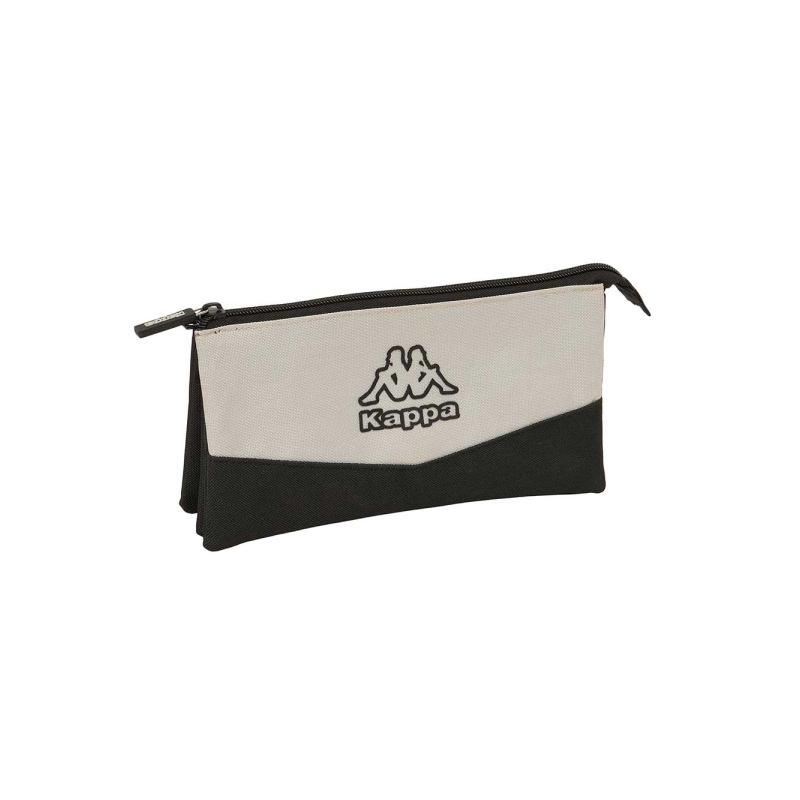 Trousse Kappa grise 3 compartiments 0,6L noir et gris