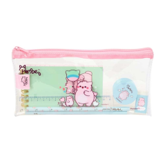 Kit scolaire transparent Safta Pembe