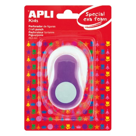 ✅ Apli Perfo Cercle - 25,4 mm - Papier, Carton, EVA - Jusqu'à 2 mm - Dépôt Restes - Blanc couleur Plusieurs c en stock