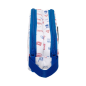 Trousse F.C. Barcelona 2 compartiments blanche 21 x 8 x 6 cm