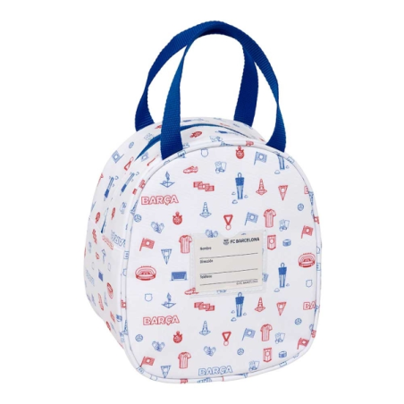 Sac isotherme enfant F.C. Barcelona blanc 19 x 22 x 14 cm