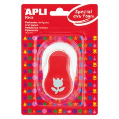✅ Apli Perfo Tulipe - 25,4 mm - Papier, Carton, Carton, Mousse Eva - Jusqu'à 2 mm - Dépôt facile - Double usa en stock