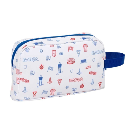 F.C. Barcelona Sac isotherme pour repas enfant blanc 21,5x12x6,5 cm