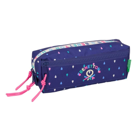 trousse bleu foncé trois compartiments