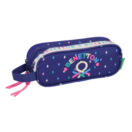 trousse bleu foncé deux compartiments