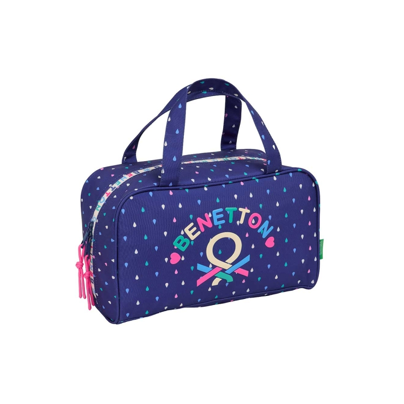 Trousse de toilette Benetton Drop 8L bleu foncé doublée