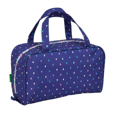 Trousse de toilette Benetton Drop 8L bleu foncé doublée