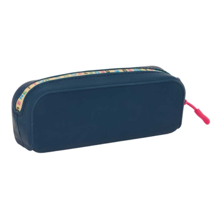Trousse à crayons Safta Benetton Drop silicone bleu foncé 0,60L