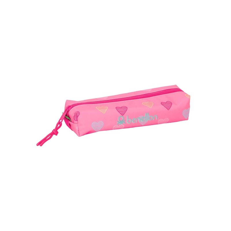 Étui de transport cœur Safta Benetton rose 0,53L 220x70x40mm