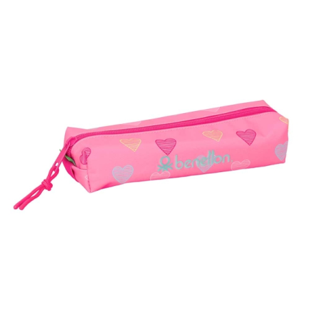 étui cœur rose fermeture éclair