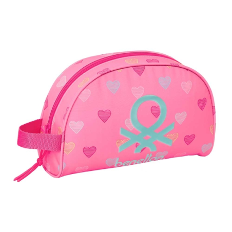 trousse toilette rose poignée latérale