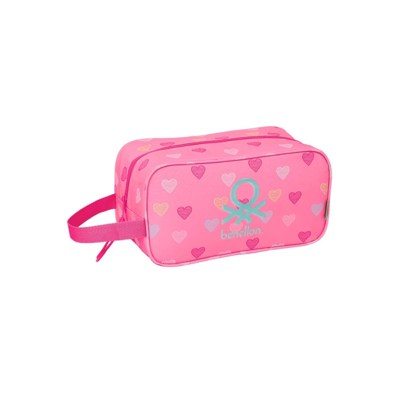 Organisateur de chaussures en forme de cœur Safta Benetton 6L rose