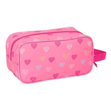 Organisateur de chaussures en forme de cœur Safta Benetton 6L rose