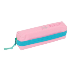 étui rose pastel fermeture éclair