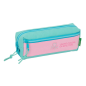 Trousse 3 compartiments Safta Benetton rose pastel 0,98L Trousse 3 compartiments Safta Benetton rose pastel 0,98L