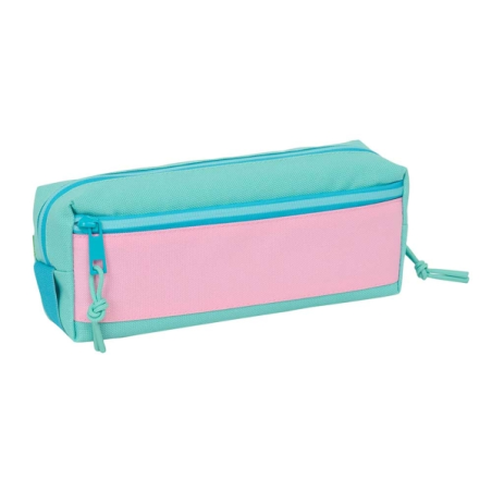 Trousse 3 compartiments Safta Benetton rose pastel 0,98L