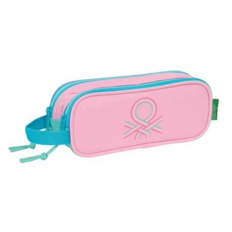 trousse rose pastel deux compartiments