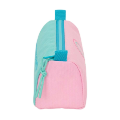 Trousse rose pastel fermeture éclair