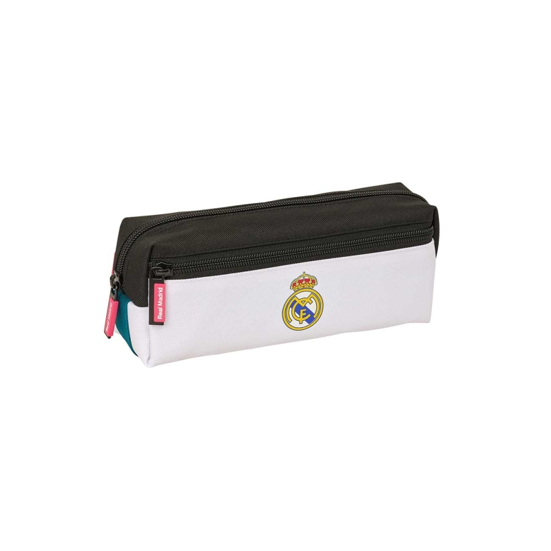 Trousse Real Madrid 26/27, 3 compartiments, noir et blanc, 22 x 8,5 x 6 cm Trousse Real Madrid 26/27, 3 compartiments, noir et blanc, 22 x 8,5 x 6 cm