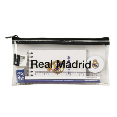 Trousse Real Madrid noire transparente