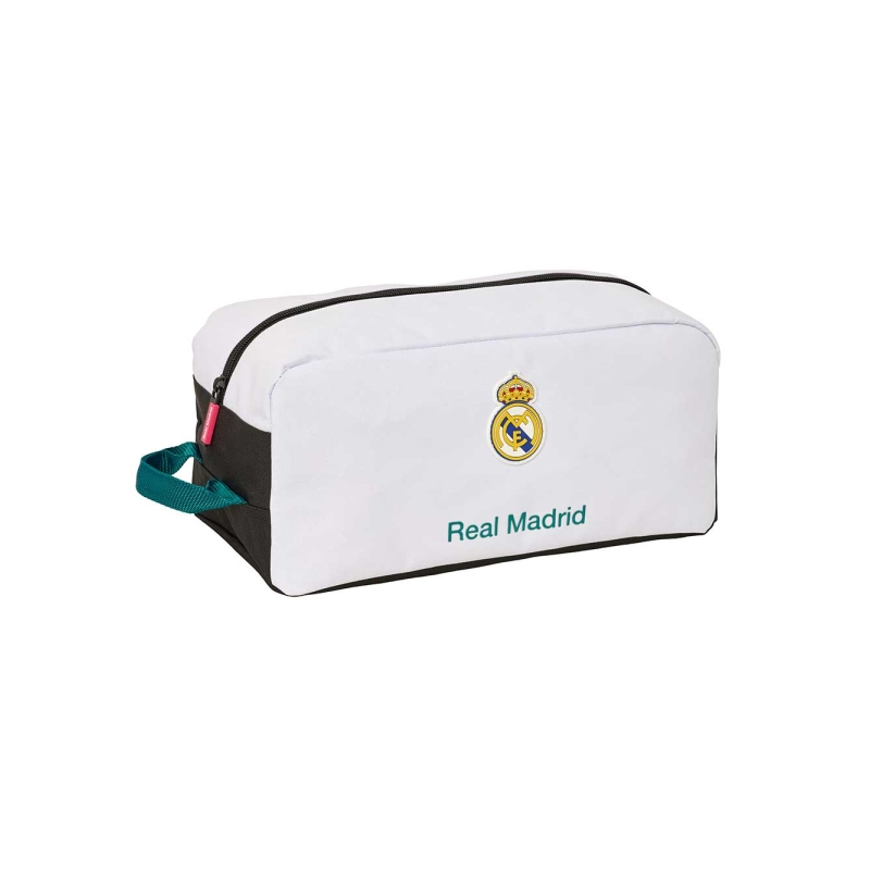 Sac à chaussures Real Madrid 26/27 9 L noir et blanc 34 x 15 x 18 cm