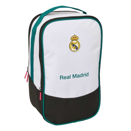 sac à chaussures noir et blanc du Real Madrid