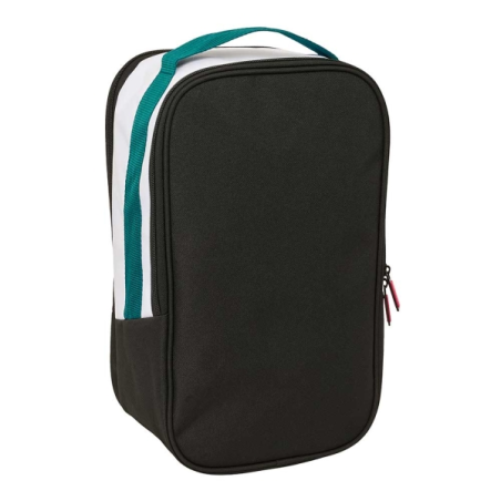 Sac à chaussures double Real Madrid 26/27 noir et blanc Safta