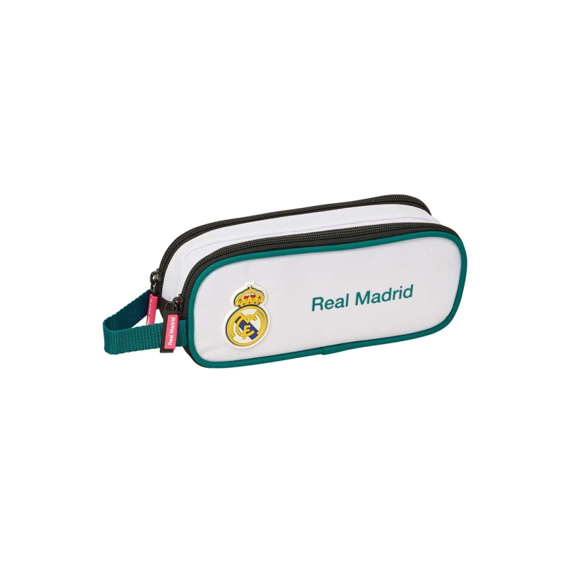 Safta Real Madrid trousse à 2 compartiments noir et blanc 21 x 8 x 6 cm Safta Real Madrid trousse à 2 compartiments noir et blanc 21 x 8 x 6 cm
