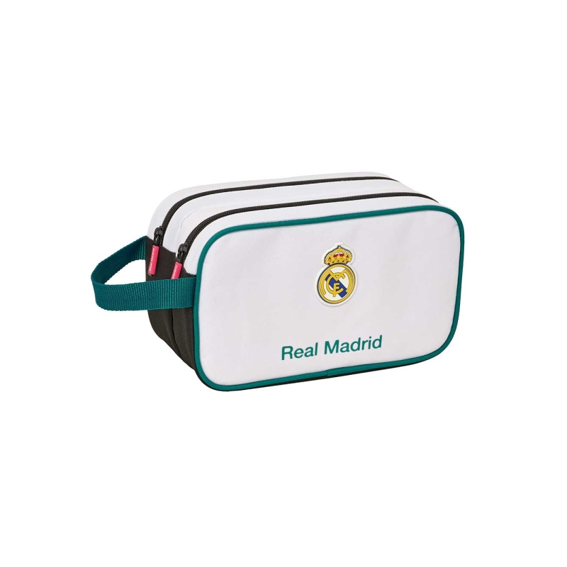 Nécessaire Real Madrid 26/27 noir blanc 2 compartiments 26x15x1