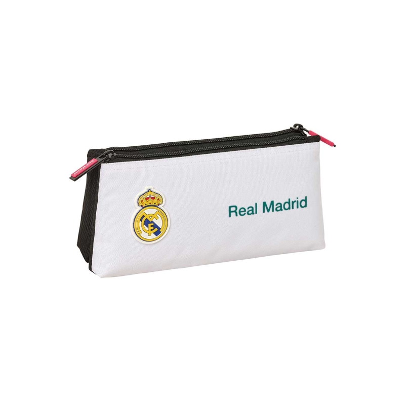 Trousse Real Madrid 26/27 2 compartiments noir et blanc 22 x 10 x 8 cm Trousse Real Madrid 26/27 2 compartiments noir et blanc 22 x 10 x 8 cm