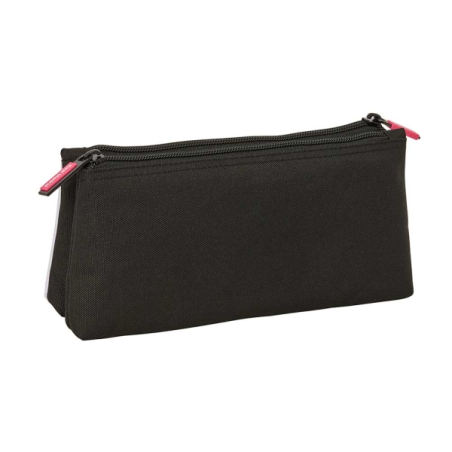 Trousse Real Madrid 26/27 2 compartiments noir et blanc 22 x 10 x 8 cm