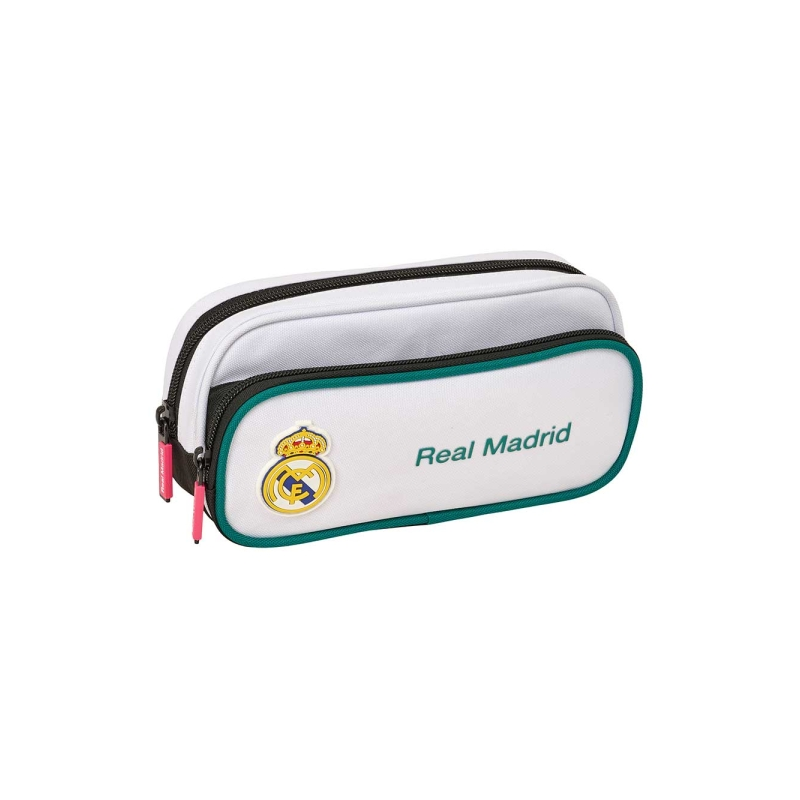 Trousse Real Madrid 26/27 noir blanc avec poche 21x10,5x6cm