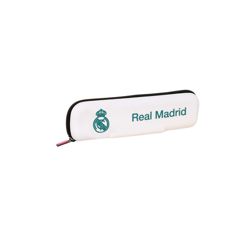 Trousse Real Madrid 26/27 en silicone blanche 20 x 5,5 x 2 cm