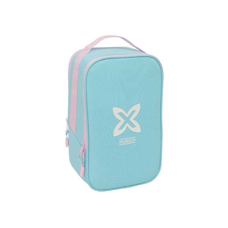 Safta Munich Sky sac à chaussures double bleu pastel 21x36x16